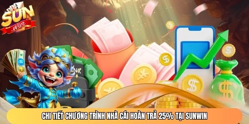 Chi tiết chương trình nhà cái hoàn trả 25% tại Sunwin